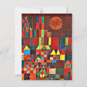 Carte Postale Klee - Château et Soleil