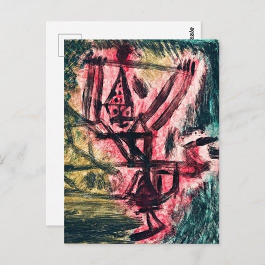 Carte Postale Klee - Clown de feu (Devant / Derrière)