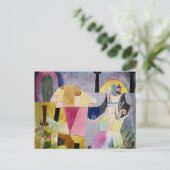 Carte Postale Klee - Colonnes noires dans un paysage  (Debout devant)