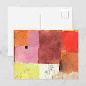 Carte Postale Klee - Composition avec personnages, (Devant / Derrière)