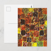 Carte Postale Klee - Composition cosmique, (Devant / Derrière)