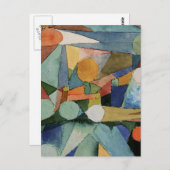 Carte Postale Klee - Couleurs Formes art abstrait (Devant / Derrière)