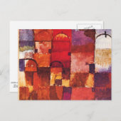 Carte Postale Klee - Cupolas rouges et blancs (Devant / Derrière)