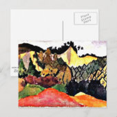 Carte Postale Klee - Dans la carrière (Devant / Derrière)