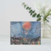 Carte Postale Klee - Der Luftballon, oeuvre d'art abstraite (Debout devant)