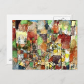 Carte Postale Klee - Deux maisons de campagne (Devant / Derrière)