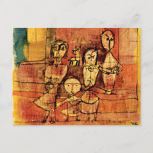 Carte Postale Klee - Enfants et Chien