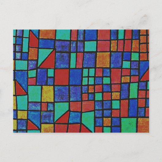 Carte Postale Klee - Façade de verre (Devant)