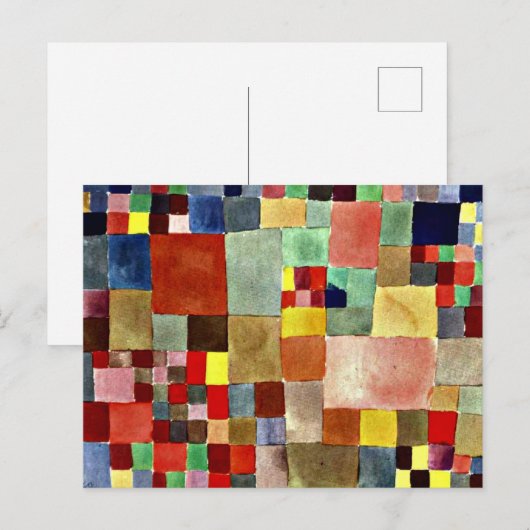 Carte Postale Klee - Flore sur sable (Devant / Derrière)