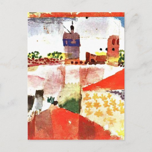 Carte Postale Klee - Hammamet avec mosquée (Devant)