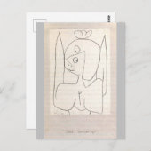 Carte Postale Klee - Hasslicher Engel (Devant / Derrière)