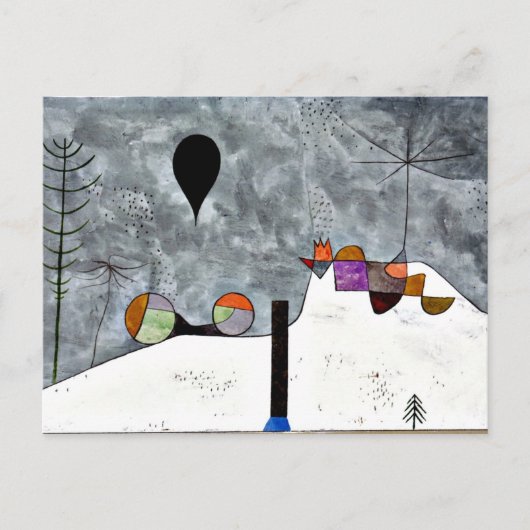 Carte Postale Klee - Hiver, (Devant)