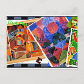Carte Postale Klee - I Love Paul Klee, collage, (Devant)