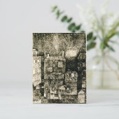 Carte Postale Klee - Impression nocturne d'une ville du sud (Debout devant)