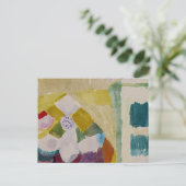 Carte Postale Klee - Intérieur avec horloge, art abstrait, (Debout devant)