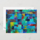 Carte Postale Klee - Jardin en terrasse (Devant / Derrière)