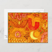 Carte Postale Klee - Jardin par temps chaud (Devant / Derrière)