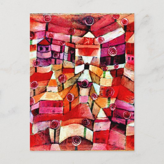 Carte Postale Klee - Jardin Rose, 1920 (Devant)