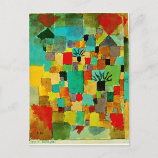 Carte Postale Klee - Jardins Tunisiens du Sud-1919 (Devant)