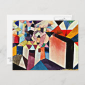 Carte Postale Klee - La vision d'une ville (Devant / Derrière)