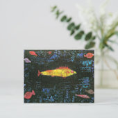 Carte Postale Klee : Le poisson rouge (Debout devant)