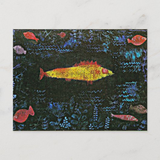 Carte Postale Klee - Le poisson rouge (Devant)