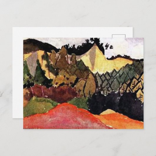 Carte Postale Klee - Love Song by the New Moon, (Devant / Derrière)