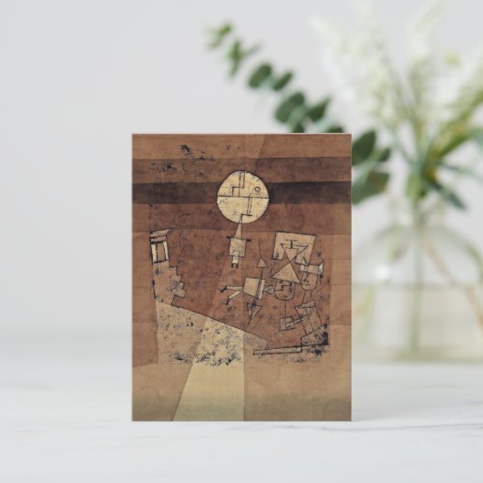 Carte Postale Klee - Lune Play, (Debout devant)