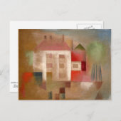 Carte Postale Klee - Maison en banlieue (Devant / Derrière)