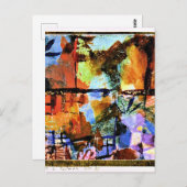 Carte Postale Klee - Maisons et Palmiers (Devant / Derrière)