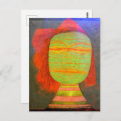 Carte Postale Klee - Masque d'acteur (Devant / Derrière)