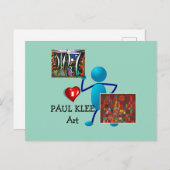 Carte Postale Klee - Paul Klee Art (Devant / Derrière)