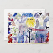 Carte Postale Klee - Paysage inachevé (Devant / Derrière)