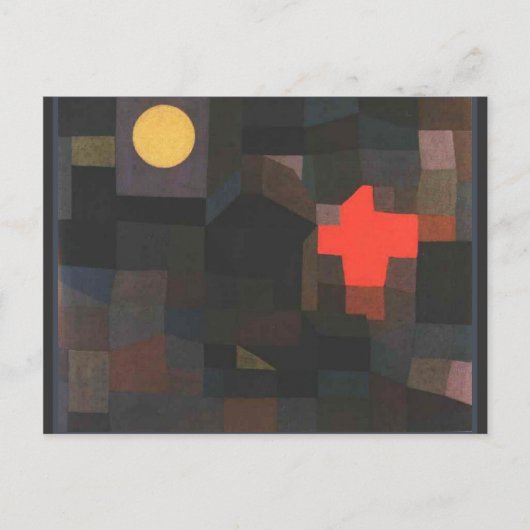 Carte Postale Klee - Pleine lune-feu (Devant)