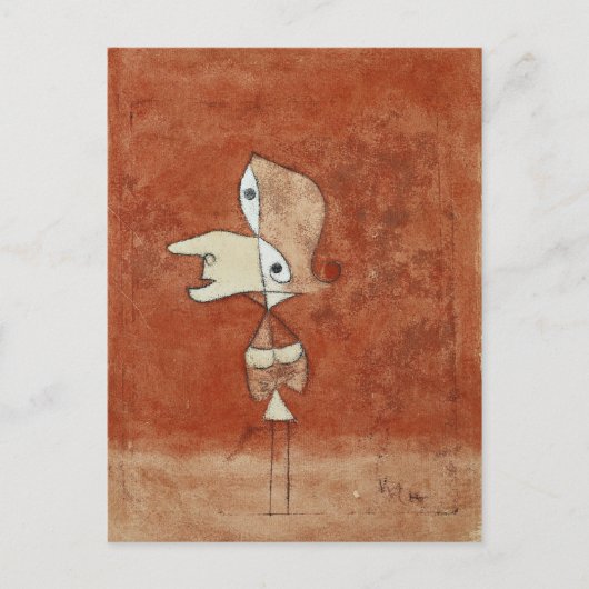 Carte Postale Klee - Portrait de Brigette (Devant)