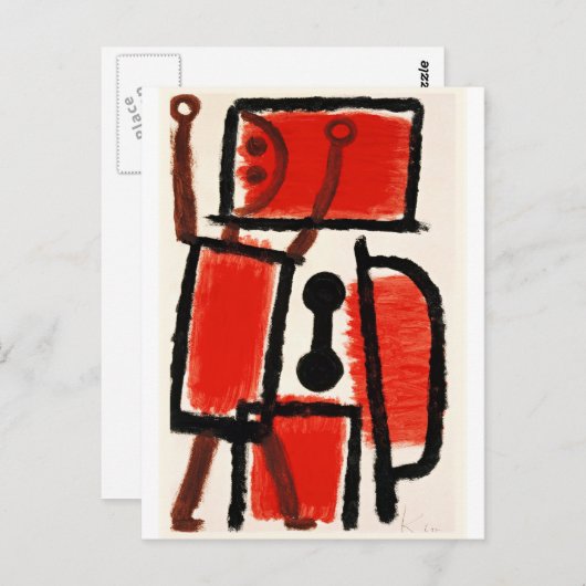 Carte Postale Klee - Serrurier (Devant / Derrière)