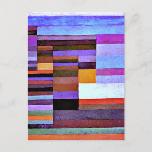 Carte Postale Klee - Soir de feu (Devant)