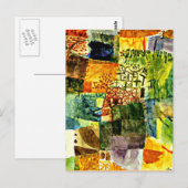 Carte Postale Klee - Souvenir d'un jardin (Devant / Derrière)