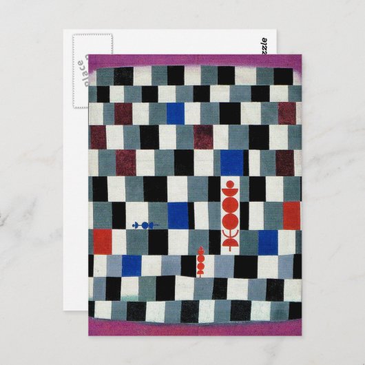 Carte Postale Klee - Super échecs (Devant / Derrière)