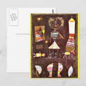 Carte Postale Klee - Théâtre de marionnettes (Devant / Derrière)