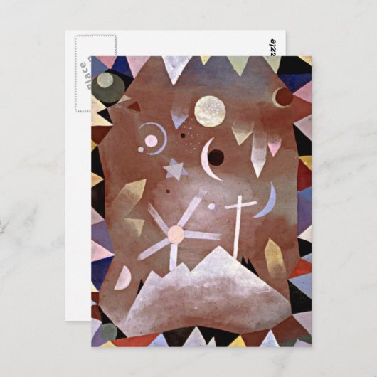 Carte Postale Klee - Uber Bergeshohe (Devant / Derrière)