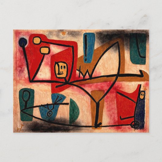 Carte Postale Klee - Ubermut Exubérance, (Devant)