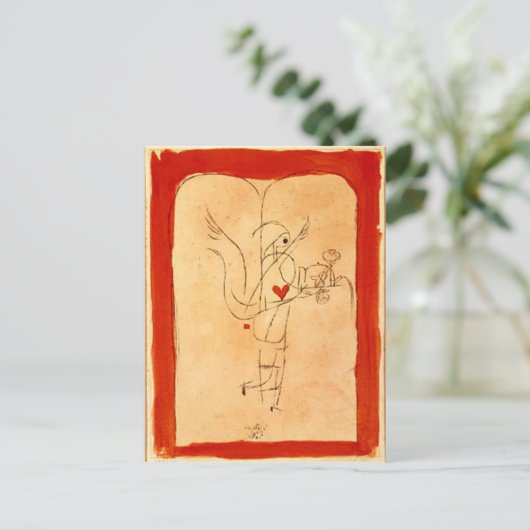 Carte Postale Klee - Un esprit sert un petit déjeuner (Debout devant)