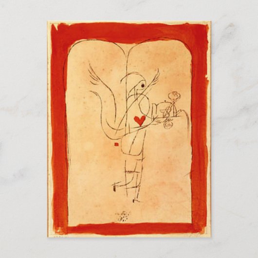 Carte Postale Klee - Un esprit sert un petit déjeuner (Devant)