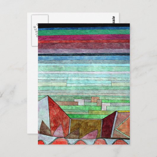 Carte Postale Klee - Vue sur le pays fertile (Devant / Derrière)