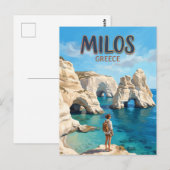 Carte Postale Kleftiko Grèce (Devant / Derrière)