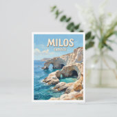 Carte Postale Kleftiko Milos Grèce (Debout devant)