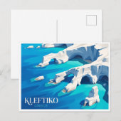 Carte Postale Kleftiko Milos Grèce (Devant / Derrière)