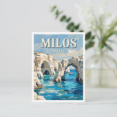 Carte Postale Kleftiko Milos Grèce (Debout devant)