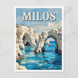 Carte Postale Kleftiko Milos Grèce